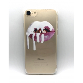 Obal / kryt na iPhone X/XS  silikonový  lips
